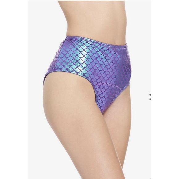 Disney Other - Disney Little Mermaid Ariel Plus 2X 18/20 High Waisted Scale Swim Bikini Bottom